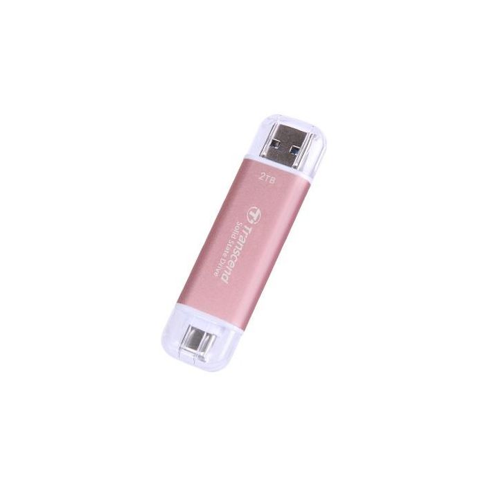TRANSCEND ESD310P 2TB External SSD USB 10Gbps Type C/A Pink 1 TRANSCEND ESD310P 2TB External SSD USB 10Gbps Type C/A Pink 1