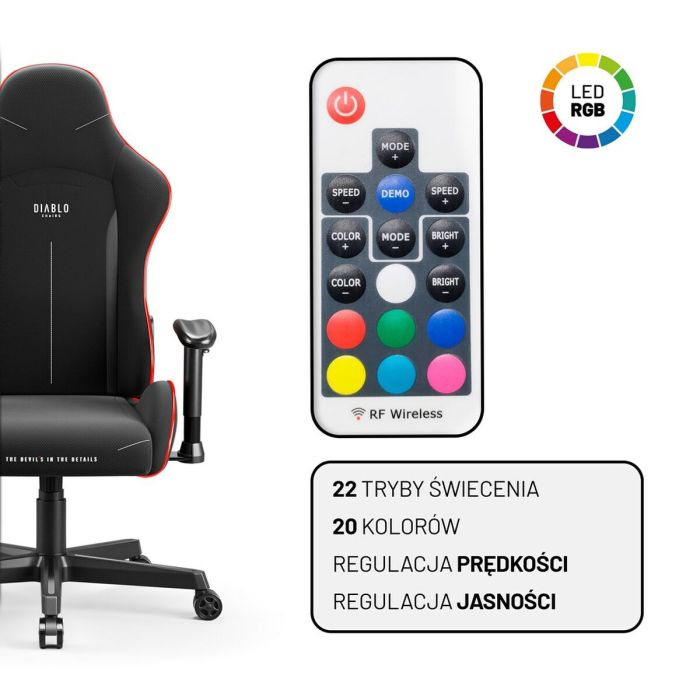 Silla Gaming Diablo Chairs X-Starter Negro 20 colores 1 Silla Gaming Diablo Chairs X-Starter Negro 20 colores 1