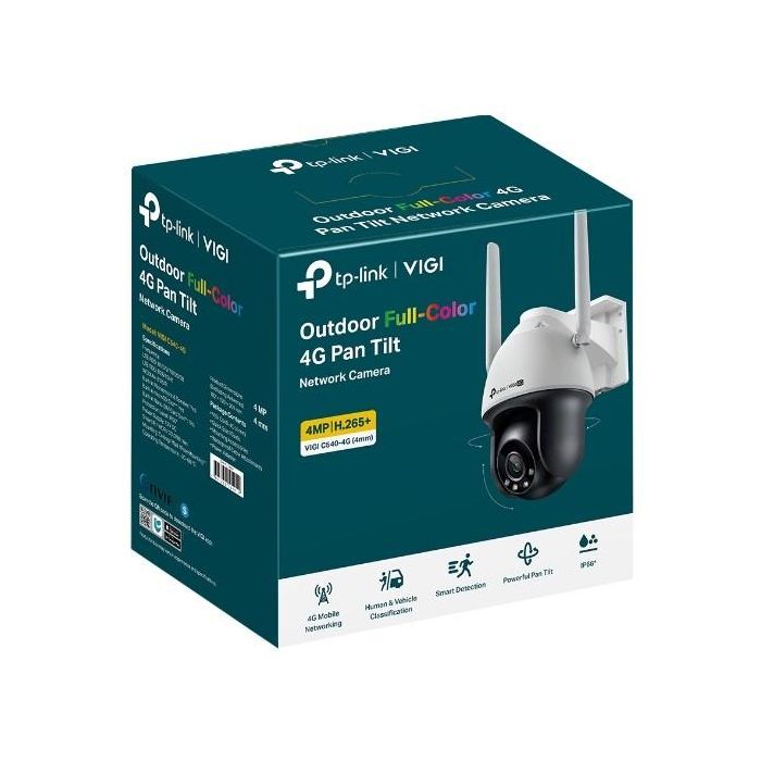 TP-Link VIGI C540-4G(4mm) Cámara de Seguridad IP Omada 4MP 4G LTE Full-Color 1 TP-Link VIGI C540-4G(4mm) Cámara de Seguridad IP Omada 4MP 4G LTE Full-Color 1