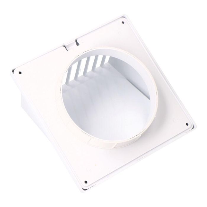 Rejilla ventilación con campana abs ø 125mm blanca 1