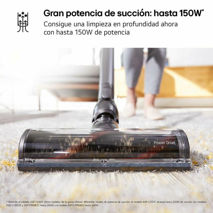 Aspirador Escoba Ciclónico LG A9C-SLIM1C 150 W 14 Aspirador Escoba Ciclónico LG A9C-SLIM1C 150 W 14