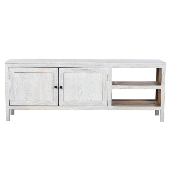 Mueble Tv Mediterraneo DKD Home Decor Blanco 40 x 60 x 160 cm 1 Mueble Tv Mediterraneo DKD Home Decor Blanco 40 x 60 x 160 cm 1