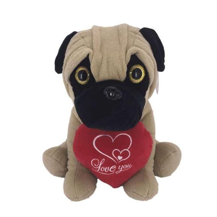 Creaciones Llopis Bulldog Corazon Peluche 32 cm 1 Creaciones Llopis Bulldog Corazon Peluche 32 cm 1