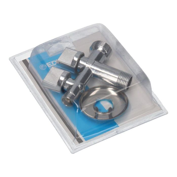 Edm Llave de Regulacion 3 Vias 3/4"-1/2"-3/8" Cromado Edm Llave de Regulacion 3 Vias 3/4"-1/2"-3/8" Cromado