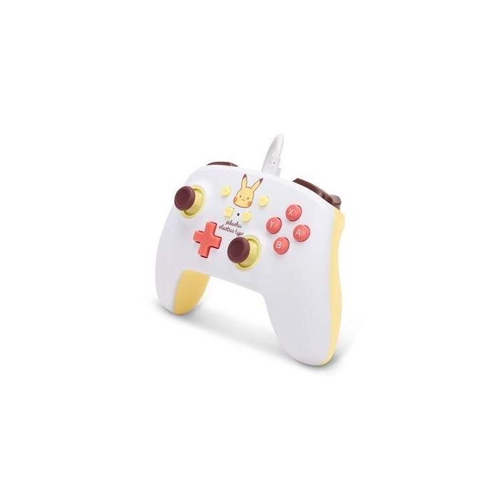 Power A 1522661-01 Mando con Cable Mejorado para Nintendo Switch - Diseño Pikachu, Botones Asignables, Cable USB-C 3m 4
