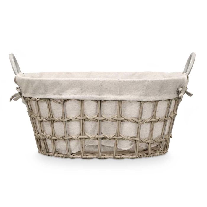 Cesto Ovalado Asas Gris Peq Kipit 52X26CM (12 Unidades) 2 Cesto Ovalado Asas Gris Peq Kipit 52X26CM (12 Unidades) 2