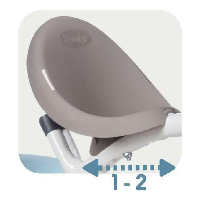 Smoby Triciclo Baby Balade Plus Azul Evolutivo con Asa Parental, Ruedas Silenciosas y Parasol 360° 3 Smoby Triciclo Baby Balade Plus Azul Evolutivo con Asa Parental, Ruedas Silenciosas y Parasol 360° 3