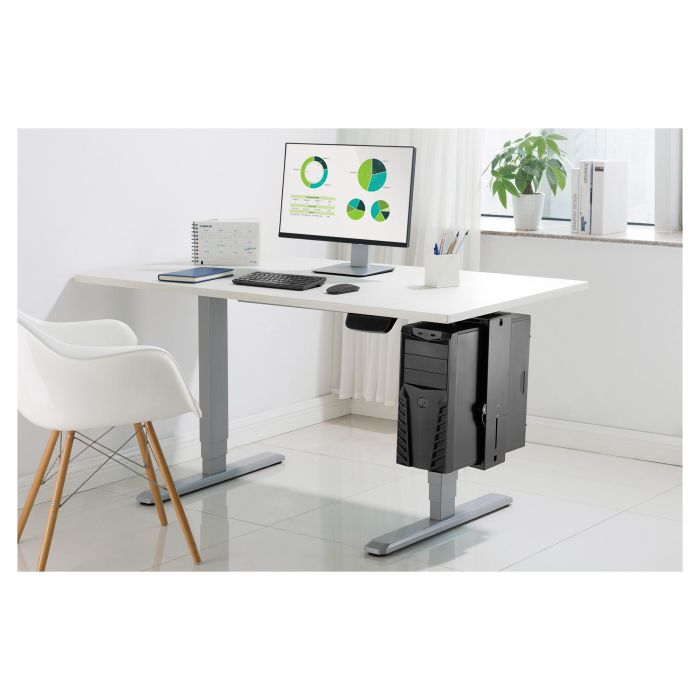 Digitus Soporte PC Universal para Escritorio Easy-Locking Negro Acero 10kg 2