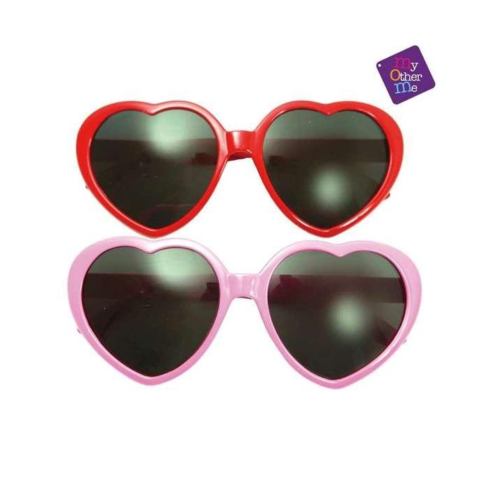 Gafas forma de corazón rosas 2 Gafas forma de corazón rosas 2