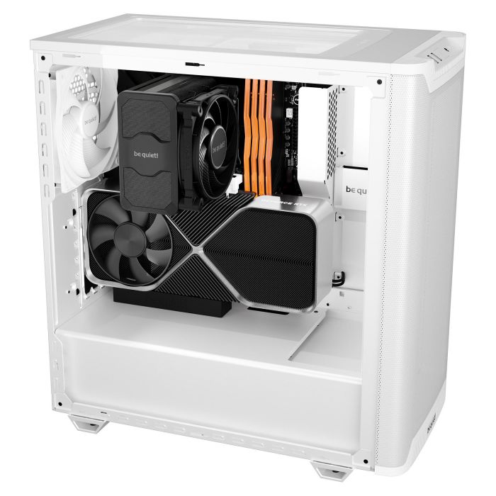 be quiet! PURE BASE 501 Airflow Window White Midi Tower Carcasa PC con Ventana Blanca 4