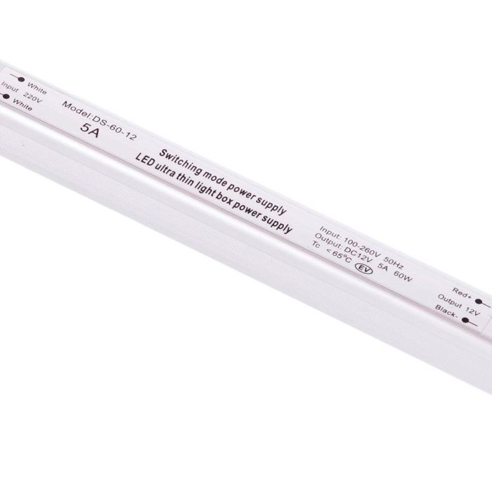 Transformador LED Ultrafina  60W 12VDC_110V-220V/AC IP20  [CP-60-12_220 IP21] 3