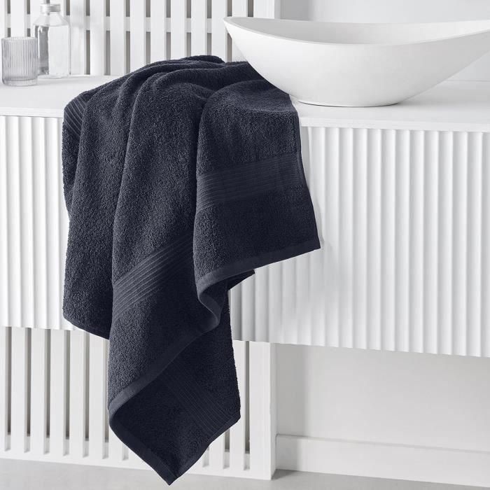 Today TOD3574641225414 Maxi Toalla de Baño 100% Algodón 90x150 cm Azul Marino 1