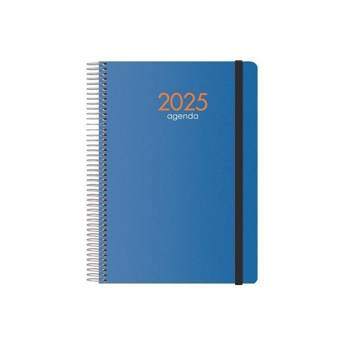 Dohe Agenda Anual Syncro Espiral 15x21 cm D-P Cierre C-Goma Pp Azul 2025 Dohe Agenda Anual Syncro Espiral 15x21 cm D-P Cierre C-Goma Pp Azul 2025