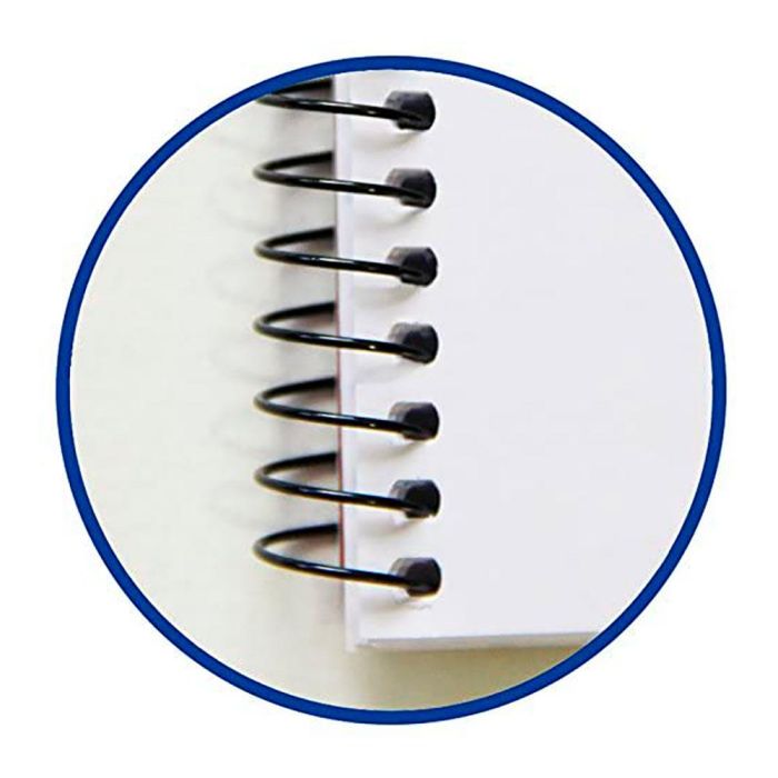 Enri Cuaderno Tapa Blanda Espiral DIN A5 Cuadriculado 4x4mm Colores Surtidos 15,5x21,5cm 4