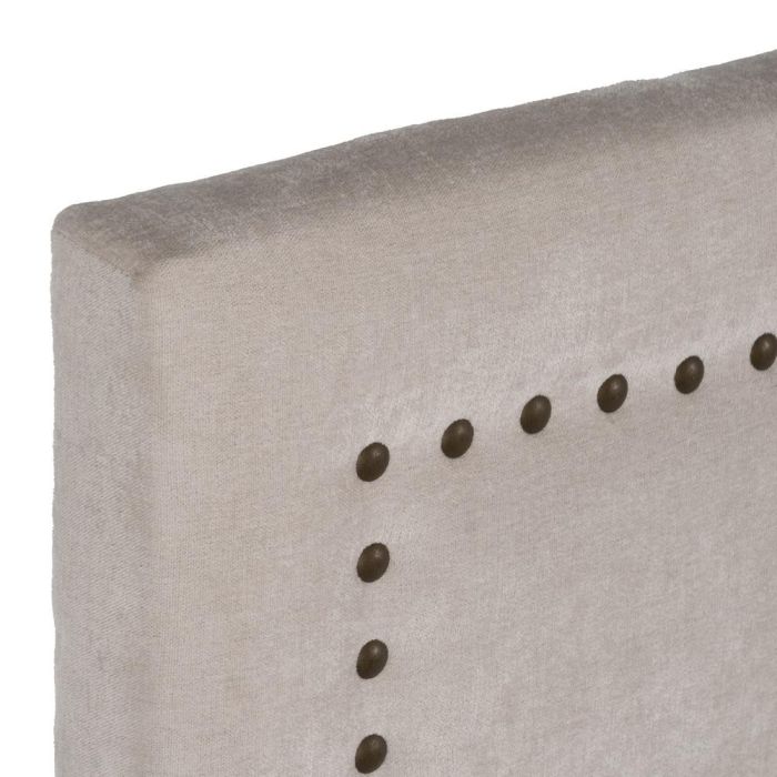 Cabecero Crema Tejido Dormitorio 165 X 7 X 125 cm