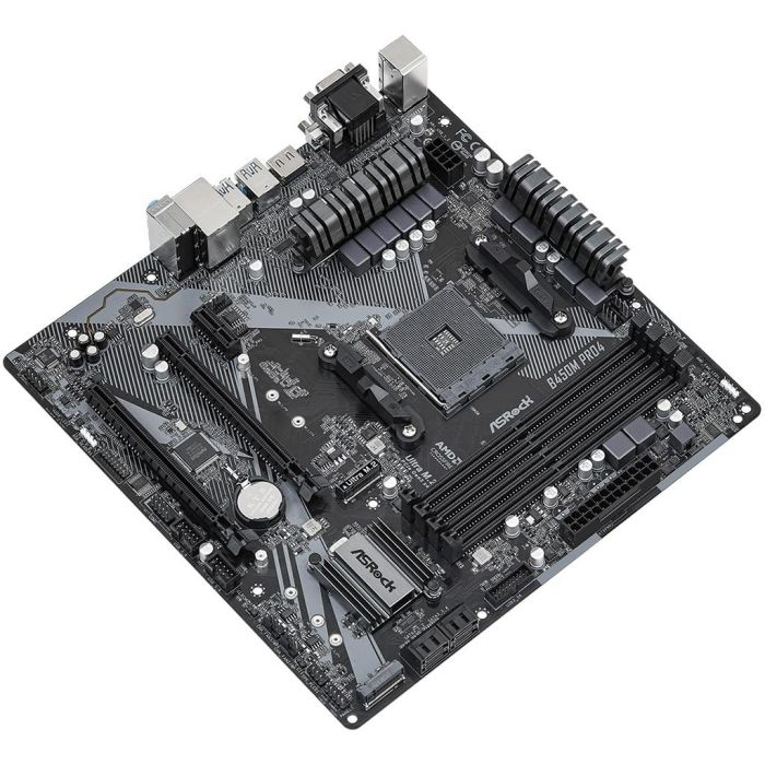 ASRock Placa Base B450M Pro4 R2.0 Micro-ATX Socket AM4 2
