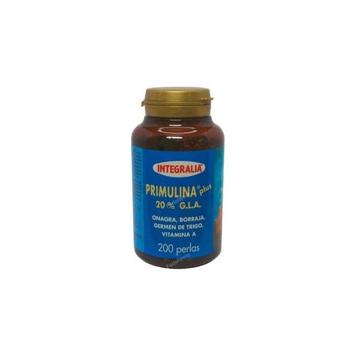 INTEGRALIA Primulina Plus Onagra y Borraja, apoyo menopausia y SPM, Vit. E antioxidante, 200 perlas