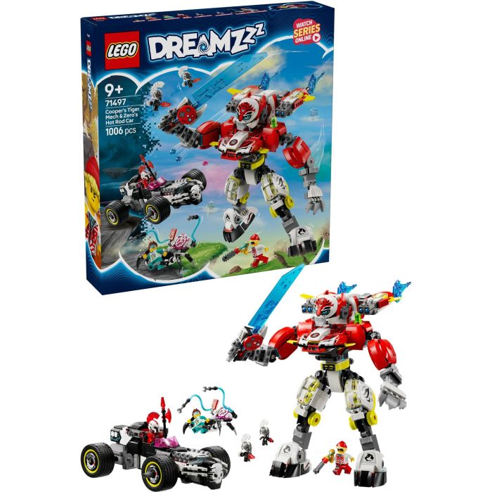 LEGO 71497 DREAMZzz Robot Tigre de Cooper y Corredor de Zero Juguete de Construcción 3 en 1 2