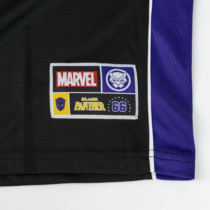 Camiseta de baloncesto Marvel Negro Unisex 3 Camiseta de baloncesto Marvel Negro Unisex 3
