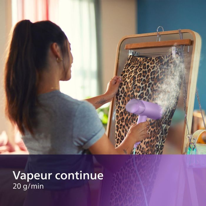 Philips STH3010/70 Vaporizador de mano para ropa Serie 3000, 1000W, 20 g/min vapor, listo en 30s, depósito 100ml desmontable 2
