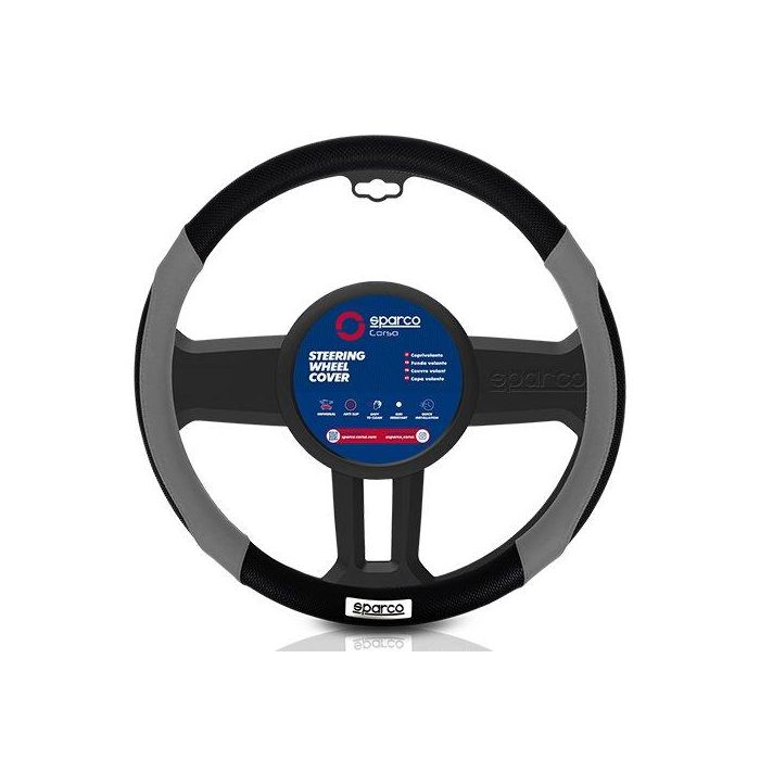 Sparco SPC1113GR Funda Volante Negro-Gris 2 Sparco SPC1113GR Funda Volante Negro-Gris 2