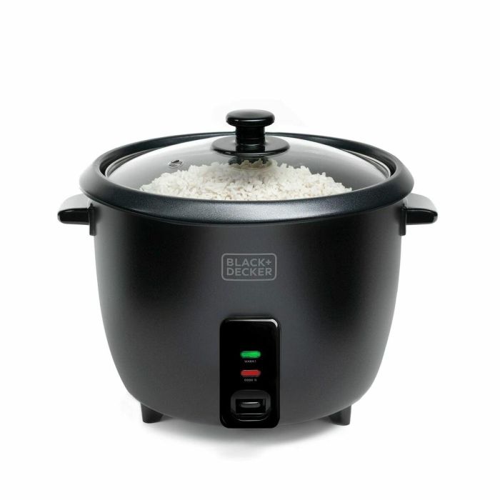 Arrocera Black & Decker BXRC1800E Negro 1,8 L Blanco Aluminio 700 W 14 Arrocera Black & Decker BXRC1800E Negro 1,8 L Blanco Aluminio 700 W 14