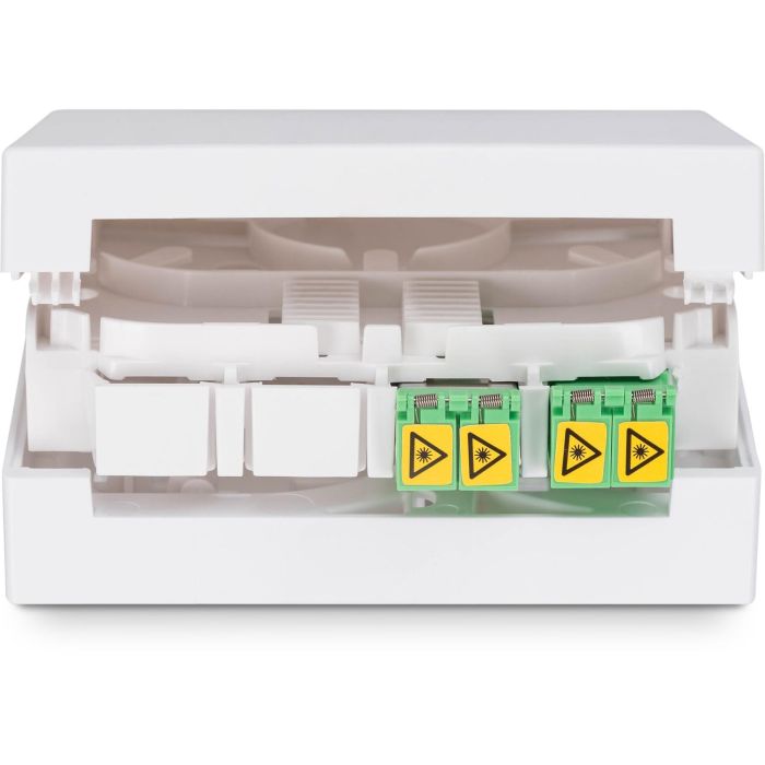 DIGITUS FTTH Gehäuse mit 2 x LC/APC DX Kupplung mit Shutter 9