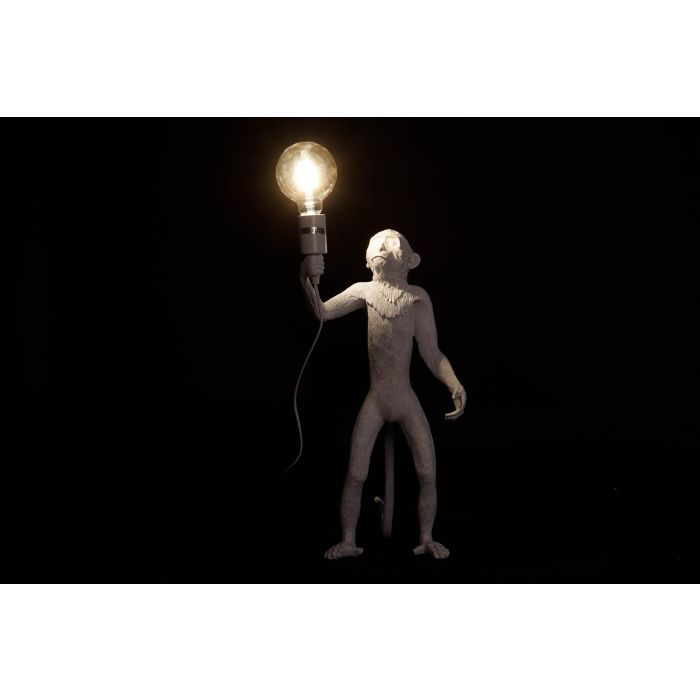 DKD Home Decor Lámpara Sobremesa Colonial Blanco Negro 34 x 55 x 31 cm (2 Unidades) 1