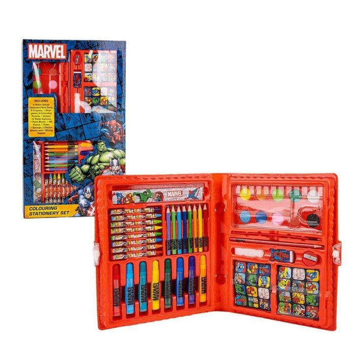 Set papelería coloreable caja marvel 45.0x26.70x 3 cm 1