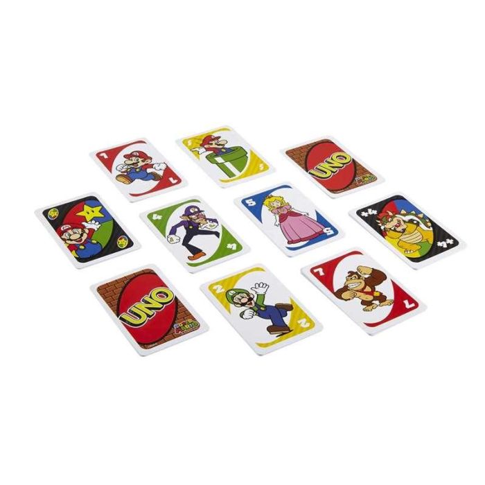 Mattel Juego de Cartas Uno Super Mario Bros. para 2-10 Jugadores, Edad 5+ (Español/Portugués) 12