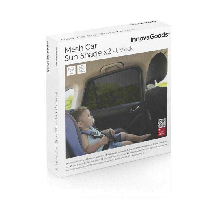 Malla Parasol para Coche InnovaGoods 4 Unidades 1