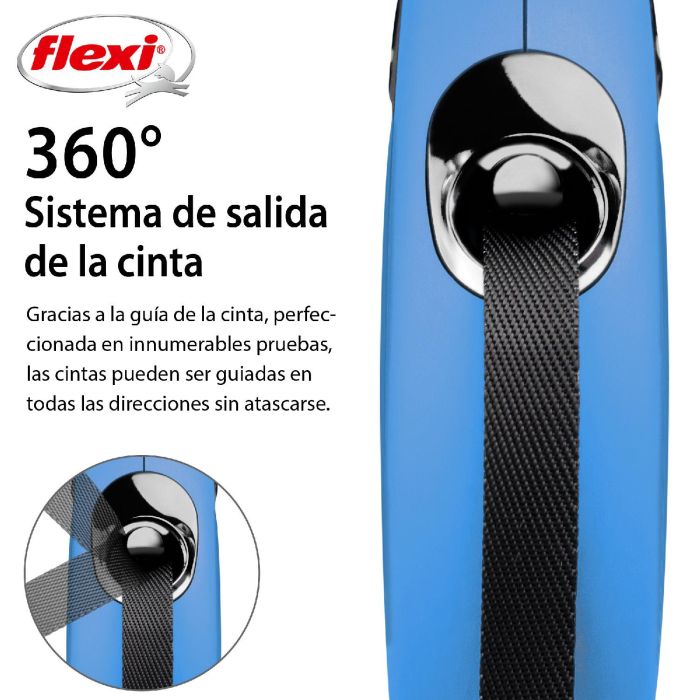 Correa para Perro Flexi NEW CLASSIC 5m Azul Talla S 1