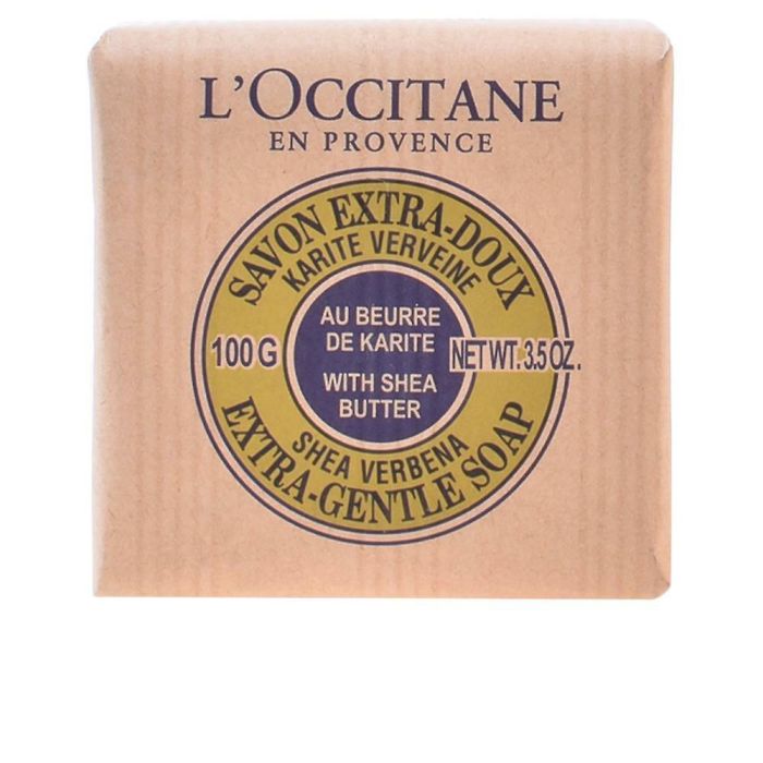 L'Occitane En Provence Jabón de Manos Pastilla Karité Verbena 100g. Nutrición Profunda, Regeneración y Suavidad Irresistible para Todo Tipo de Pieles