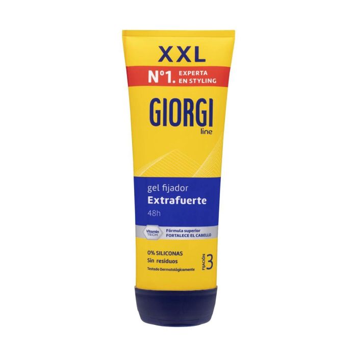 Giorgi Line EXTRAFUERTE gel fijador nº3 para peinado perfecto, 240 ml, sin siliconas, con Vitamin Tech Giorgi Line EXTRAFUERTE gel fijador nº3 para peinado perfecto, 240 ml, sin siliconas, con Vitamin Tech