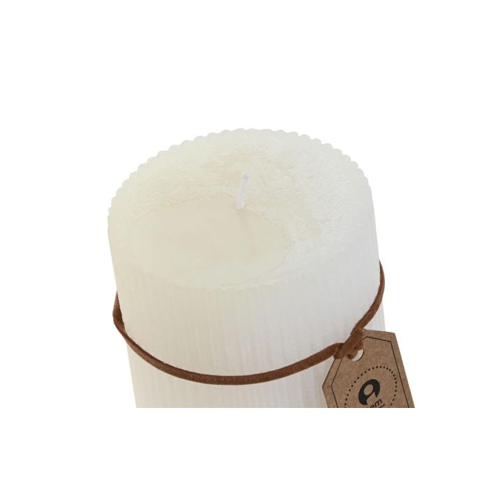 DKD Home Decor Vela Básicos Blanca con Fragancia Algodón, Cera de 300g, Acabado Rayado, 55 Horas de Duración, Medidas 7x7x10 cm (Set de 12 Unidades) 1 DKD Home Decor Vela Básicos Blanca con Fragancia Algodón, Cera de 300g, Acabado Rayado, 55 Horas de Duración, Medidas 7x7x10 cm (Set de 12 Unidades) 1