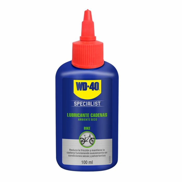 WD-40 Lubricante Seco Specialist 100ml para Cadenas de Bicicleta con PTFE - Ideal para Ambientes Secos y Polvorientos