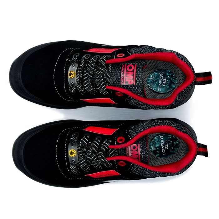 Omp Zapatillas de Trabajo Seguridad S3 SRC ESD Pro Urban Talla 41 Negro Rojo OMPS90024116 7