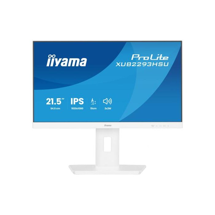 Iiyama ProLite XUB2293HSU-W7 Monitor 21.5 Pulgadas 54.6 cm IPS Panel LED 1920x1080 100 Hz Blanco 2