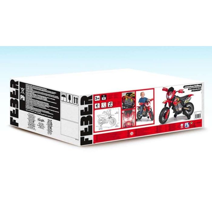 Moto batería cross 400f 6v con luz 74x50x27 cm 7 Moto batería cross 400f 6v con luz 74x50x27 cm 7