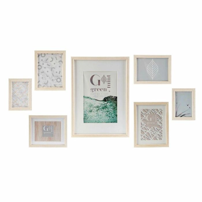Portafotos de Pared DKD Home Decor 32,5 x 1,5 x 45 cm Cristal Natural Verde Madera MDF Escandinavo Portafotos de Pared DKD Home Decor 32,5 x 1,5 x 45 cm Cristal Natural Verde Madera MDF Escandinavo