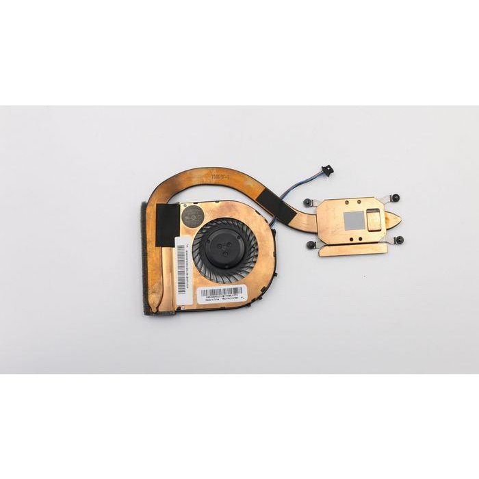 Lenovo Thermal heatsink with integrated fan, optimized for thermal management in Lenovo systems, lightweight design. Lenovo Thermal heatsink with integrated fan, optimized for thermal management in Lenovo systems, lightweight design.