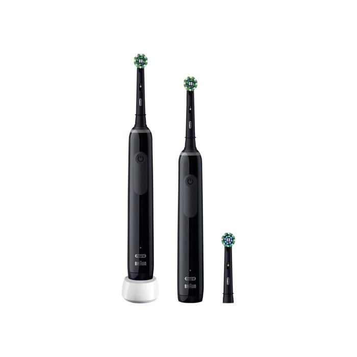 Cepillo de Dientes Eléctrico Oral-B Pro 3 3900 Negro (2 Unidades) 16 Cepillo de Dientes Eléctrico Oral-B Pro 3 3900 Negro (2 Unidades) 16