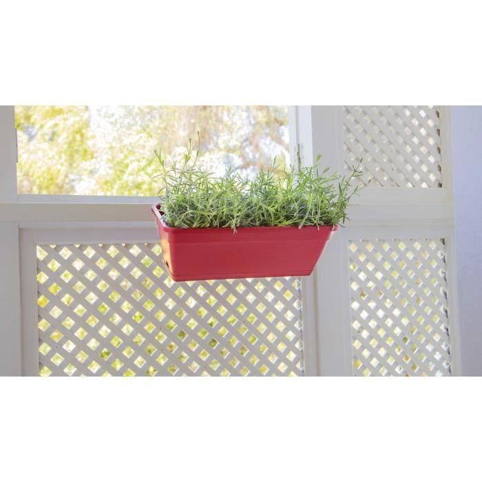 Artevasi Venezia Maceta rectangular con sistema de autorriego, 10 L, gris antracita, 49x19.5x16.6 cm, ideal para balcón y con fijaciones 1 Artevasi Venezia Maceta rectangular con sistema de autorriego, 10 L, gris antracita, 49x19.5x16.6 cm, ideal para balcón y con fijaciones 1