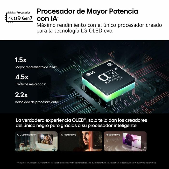 Smart TV LG OLED42C45LA.AEU 4K Ultra HD 42" HDR OLED 120 Hz 26