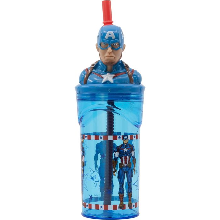 Marvel Vaso Capitán América 3D 360 mL CZ11331 1 Marvel Vaso Capitán América 3D 360 mL CZ11331 1