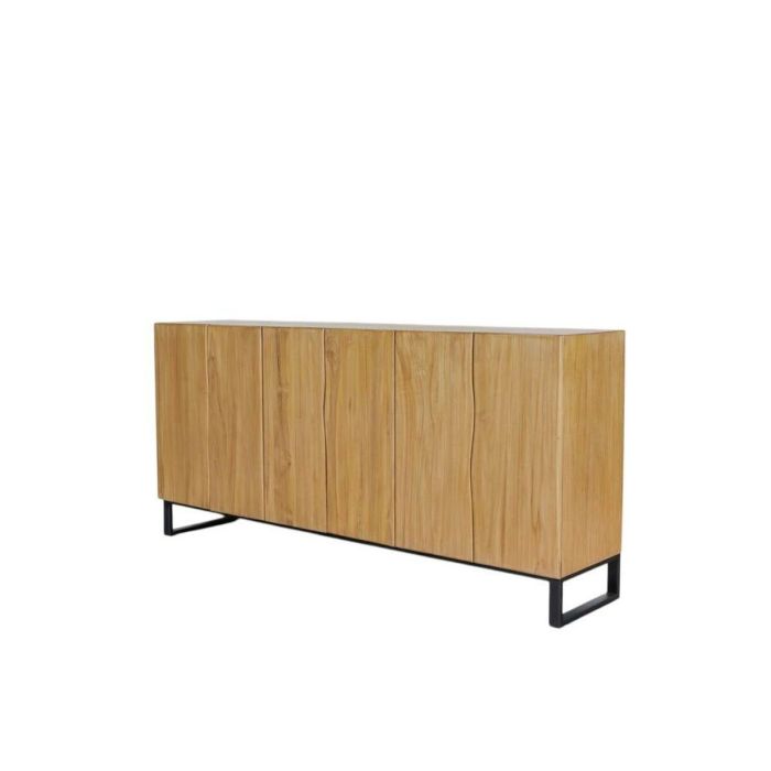 Aparador Home ESPRIT Metal Teca 180 x 40 x 85 cm