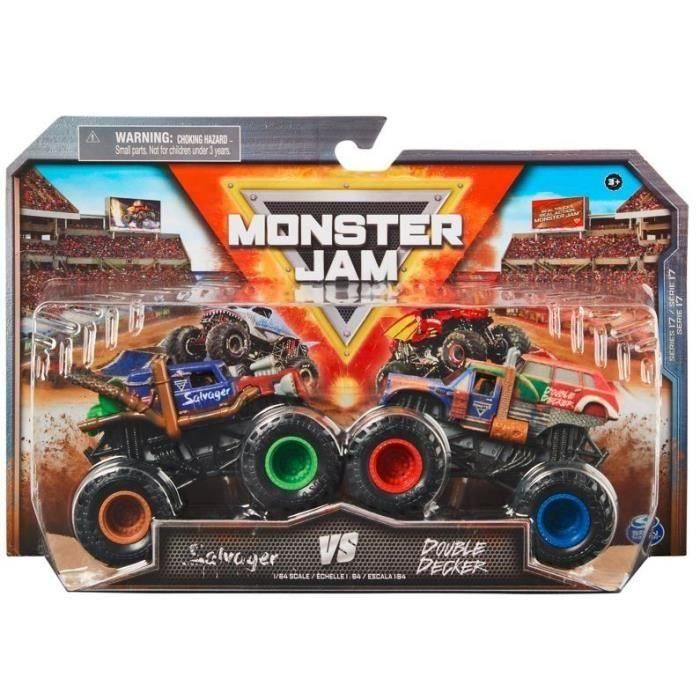 Spin Master SPI0778988380574 Vehículo de Fundición a Presión Monster Jam 1:64 - Pack de 2 Mixto - Para Niños de 3 Años o Más 2