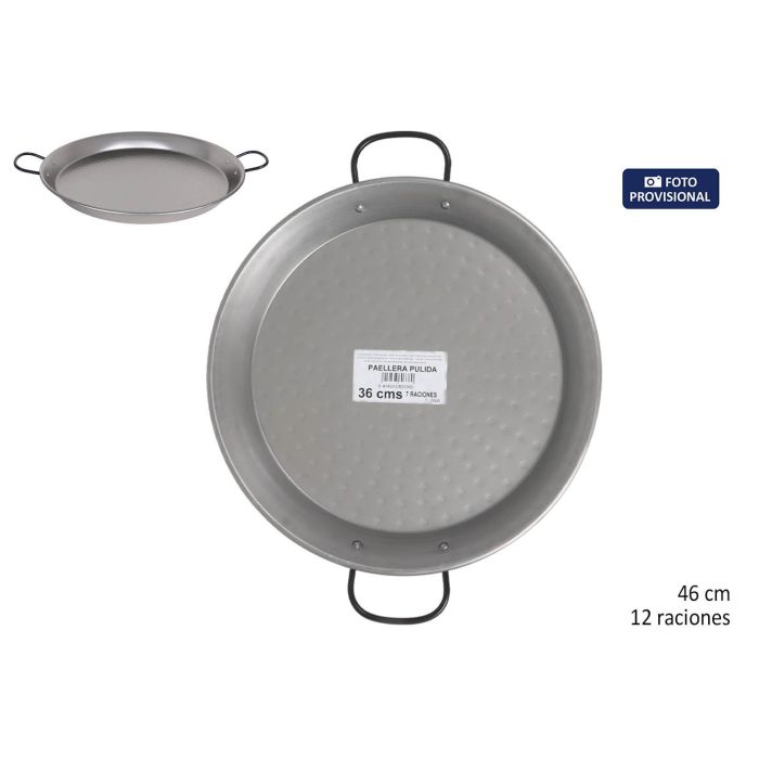 Inde Paellera Pulida 46,5 cm 12 Raciones (8 Unidades) Inde Paellera Pulida 46,5 cm 12 Raciones (8 Unidades)
