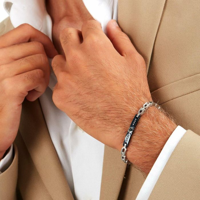 Pulsera Hombre Maserati Acero Inoxidable 21,5 cm Plateado 3 Pulsera Hombre Maserati Acero Inoxidable 21,5 cm Plateado 3