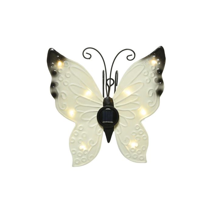 Lumineo Figura Luz Solar Metálica Mariposa 17.8x6x4cm, 8 LEDs, Colores Surtidos, Batería Incluida 1 Lumineo Figura Luz Solar Metálica Mariposa 17.8x6x4cm, 8 LEDs, Colores Surtidos, Batería Incluida 1
